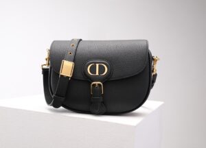 Fake Dior Bobby Black Grained - high-end replica designer purse