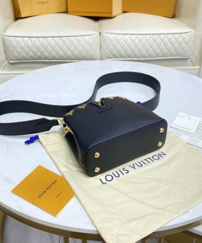 Fake Loius Vuitton Capucines Small Black - affordable luxury replica bag