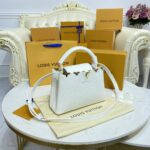 Replica Loius Vuitton Capucines White - 1:1 premium replica handbag