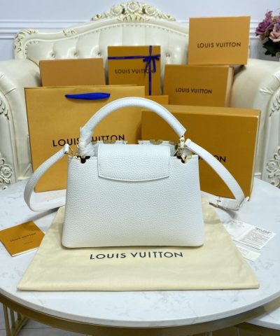 Replica Loius Vuitton Capucines White - affordable luxury replica bag