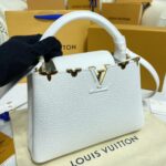 Replica Loius Vuitton Capucines White - top-grade luxury bag dupe