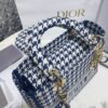 Replica Lady Dior Medium D – Lite Houndstooth Canvas - premium superclone handbag