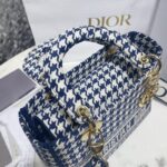 Replica Lady Dior Medium D – Lite Houndstooth Canvas - premium superclone handbag