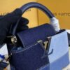 Fake Loius Vuitton Capucines Denim - top-grade luxury bag dupe