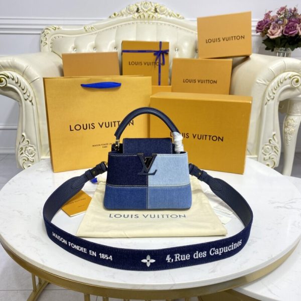 Replica Loius Vuitton Capucines Denim