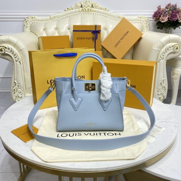 Replica Louis Vuitton On My Side PM Sky Blue - designer handbag clone