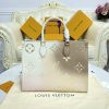 Replica LV Onthego Milk Tea - best quality fake designer bag