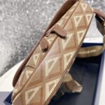 Replica Dior Saddle Bag Brown Triangle
