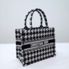Replica Dior Tote Book Houndstooth - top-grade luxury bag dupe