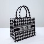 Replica Dior Tote Book Houndstooth - top-grade luxury bag dupe