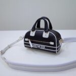 Replica Dior Vibe Zip Bowling Bag Black - 1:1 premium replica handbag
