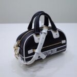 Replica Dior Vibe Zip Bowling Bag Black - designer handbag clone