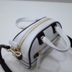 Replika Dior Vibe Zip Bowlingtasche Weiß - hochwertige Fabrik-Replika-Handtasche