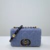 Fake Dior Caro Bag Denim Blue - ultra-realistic fake purse