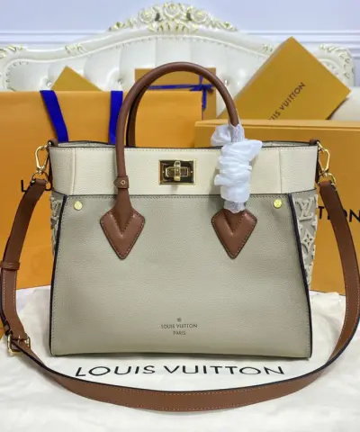 Fake Louis Vuitton On My Side Beige - top-grade luxury bag dupe