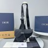 Fake Dior Saddle Bag Oblique Black - ultra-realistic fake purse