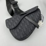 Replica Dior Saddle Bag Oblique Black - high-quality designer bag dupe