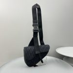 Replica Dior Saddle Bag Oblique Black