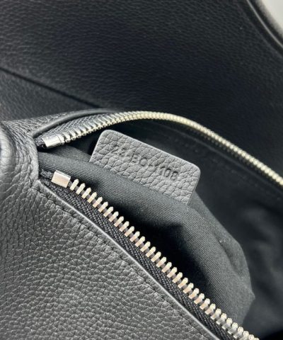 Replica Dior Saddle Bag Full Black Calfskin - designer handbag clone