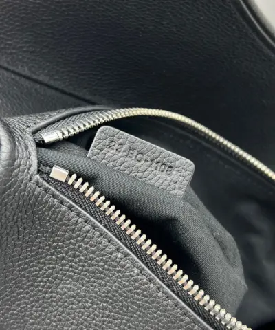 Replica Dior Saddle Bag Full Black Calfskin - designer handbag clone