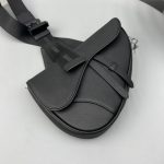 Replica Dior Saddle Bag Full Black Calfskin