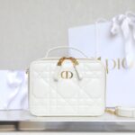 Replica Dior Caro Box Bag White - ensiluokkainen superkloonikäsilaukku