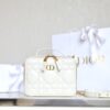 Replica Dior Caro Box Bag White - top-grade luxury bag dupe