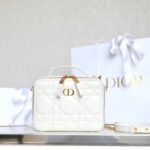 Replica Dior Caro Box Bag White - top-grade luxury bag dupe