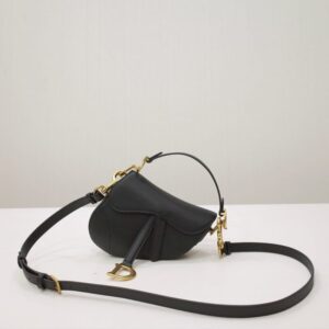 Replica Dior Saddle Bag Small Black - designer handbag clone