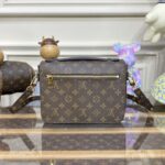 Replica Louis Vuitton Pochette Metis Shoulder Bag Brown