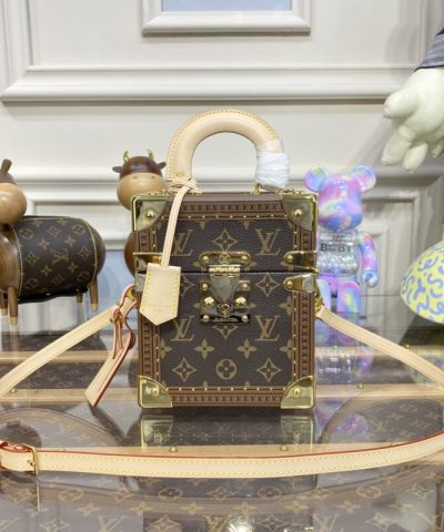Replica Louis Vuitton Camera Box Brown Classic - premium superclone handbag
