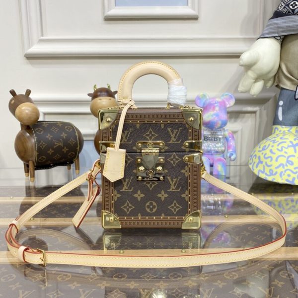 Replica Louis Vuitton Camera Box Brown Classic - premium superclone handbag