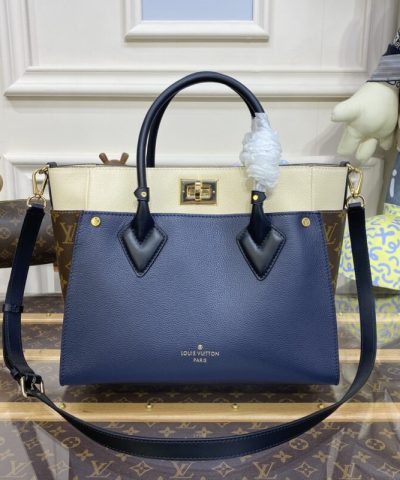 Fake Louis Vuitton On My Side Dark Blue - high-end replica designer purse