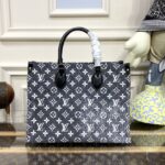 Replica LV Onthego Black Denim - designer handbag clone