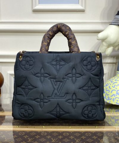 Fake LV Onthego Black Soft - 1:1 premium replica handbag