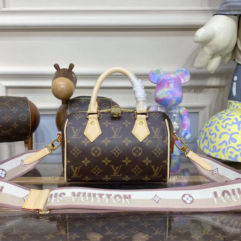 Replica Louis Vuitton Speedy Bandouliere 20 Brown - top-grade luxury bag dupe