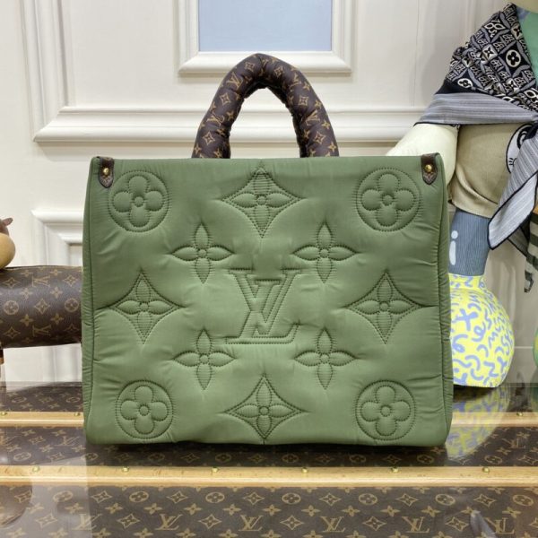 Replica LV Onthego Green Soft - high-quality designer bag dupe
