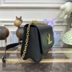 Replica Louis Vuitton Twist Black With Chain - affordable luxury replica bag