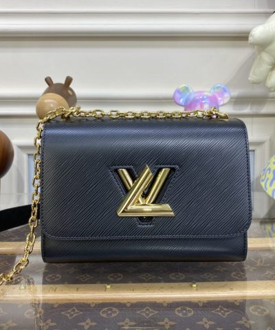 Fake Louis Vuitton Twist Black With Chain - ultra-realistic fake purse