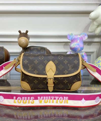 Fake Louis Vuitton Nano Diane Satchel Pink Strap - best quality fake designer bag