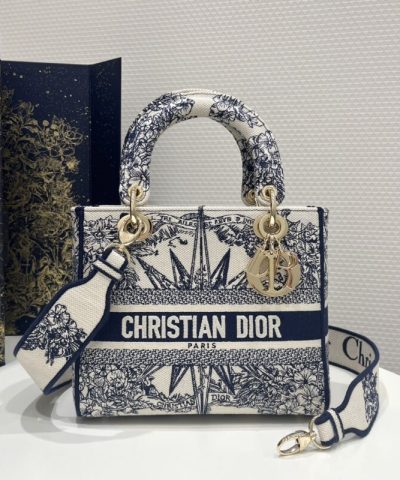 Replica Lady Dior  D-Lite Blue Star - affordable designer bags
