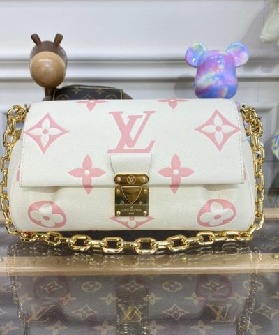 Replica Louis Vuitton Favorite Pink White - affordable luxury replica bag
