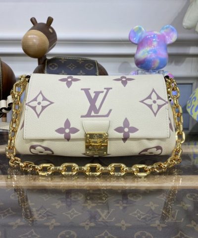 Fake Louis Vuitton Favorite Purple White - designer handbag clone