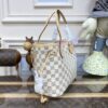 Fake Louis Vuitton Neverfull MM White Grid - premium superclone handbag