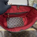 Replica Louis Vuitton Neverfull MM Grid Red Inside - premium superclone handbag