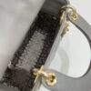 Fake Lady Dior Mini Grey Sillver - premium superclone handbag