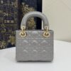 Fake Lady Dior Mini Grey Sillver - elite factory replica handbag