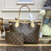 Fake Louis Vuitton Neverfull MM Brown Classic - best quality fake designer bag