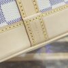 Fake Louis Vuitton Noe Bucket White Grid - 1:1 premium replica handbag