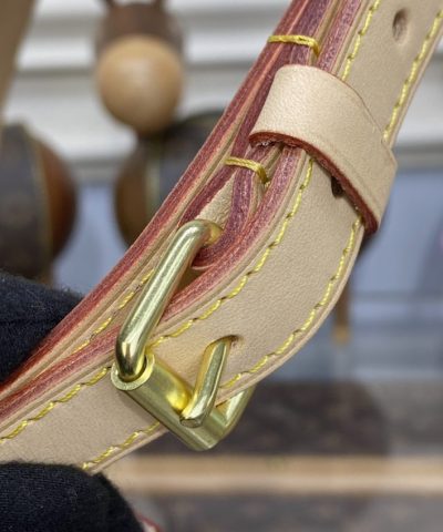 Fake Louis Vuitton Noe Bucket White Grid - top-grade luxury bag dupe